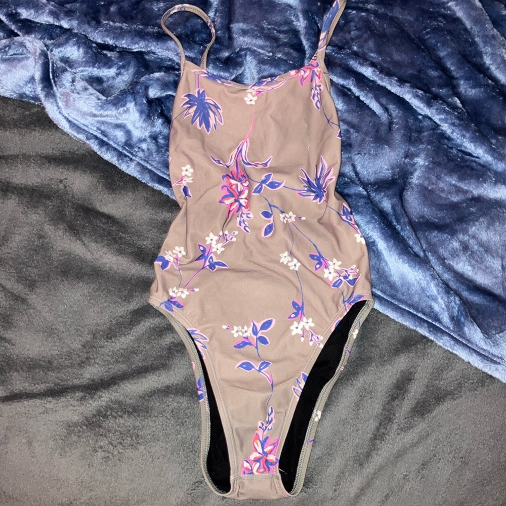 Jolyn Brandon Floral Cross-backed Swimsuit